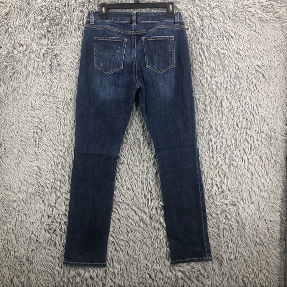 Cabi Jeans Womens Size 4 High Waist Straight Leg  Distressed Jeans - Picture 1 of 13